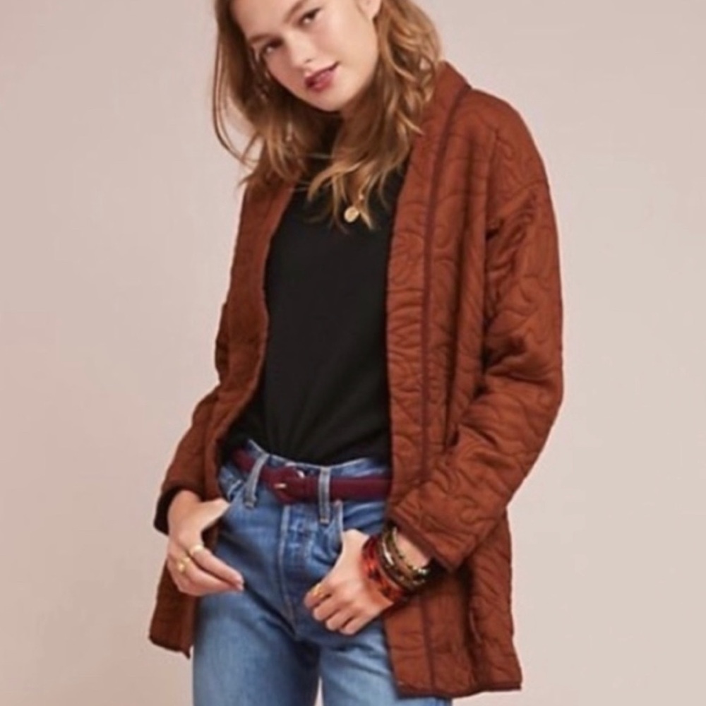 ISO Anthropologie Quilted Kimono Jacket S M L